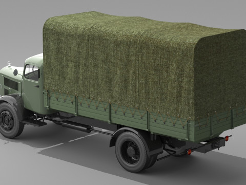 1943 Mercedes Benz L 4500 S Modelo 3D