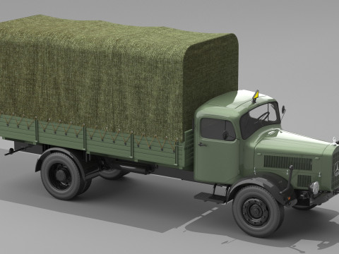 1943 Mercedes Benz L 4500 S Modelo 3D