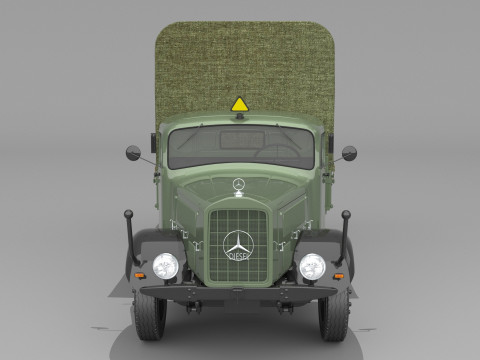 1943 Mercedes Benz L 4500 S Modelo 3D