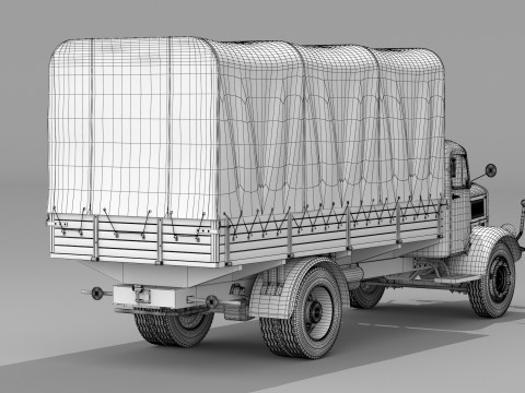 1943 Mercedes Benz L 4500 S Modelo 3D