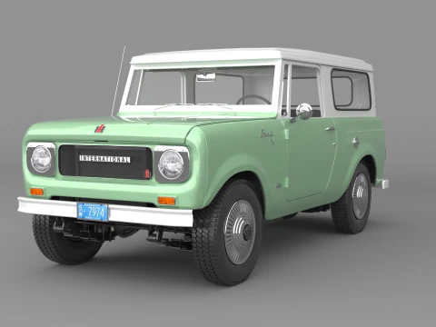 1967 Scout Internazionale 800 Modello 3D