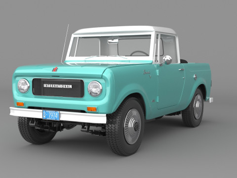 1967 International Scout 800 Pickup 3Dモデル