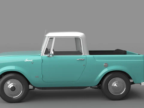 1967 International Scout 800 Pickup 3D Model