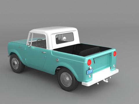 1967 International Scout 800 Pickup 3D Модель