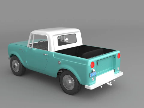 1967 International Scout 800 Pickup 3D Model