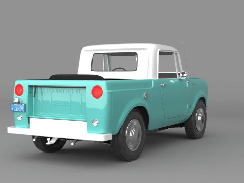 1967 International Scout 800 Pickup 3D Model