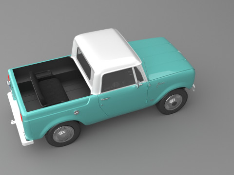 1967 International Scout 800 Pickup 3D Модель