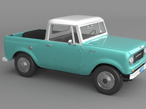 1967 International Scout 800 Pickup 3D Model