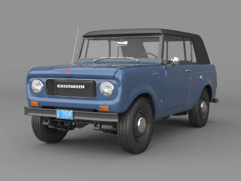 1967 International Scout 800 Sporttop 3D Модель