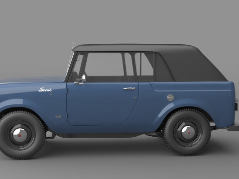 1967 International Scout 800 Sporttop Modelo 3D