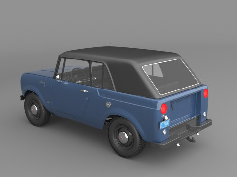 1967 International Scout 800 Sporttop Modelo 3D