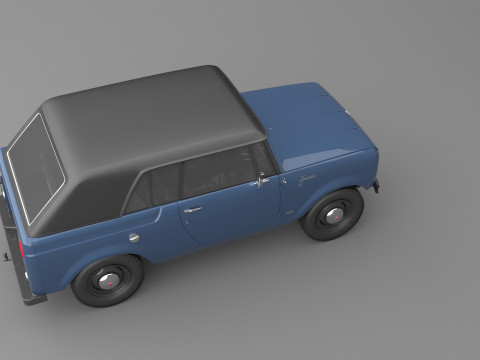 1967 International Scout 800 Sporttop Modelo 3D
