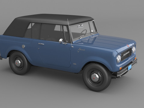 1967 International Scout 800 Sporttop Modelo 3D
