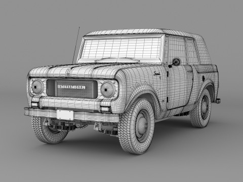 1967 International Scout 800 Sporttop Modelo 3D