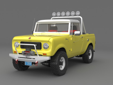 1967 International Scout 800 Pickup Custom 3Dモデル