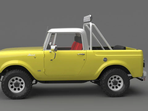 1967 International Scout 800 Pickup Custom 3D Model