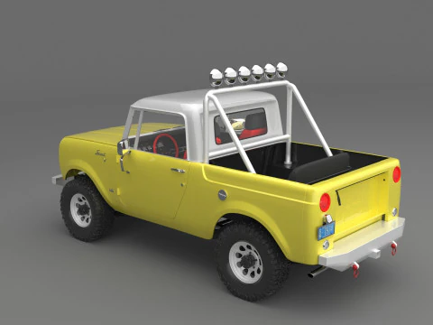 1967 International Scout 800 Pickup Custom 3D Model