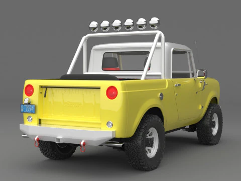 1967 International Scout 800 Pickup Custom 3D Model