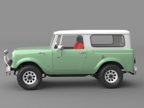 1967 International Scout 800 Custom 3D 모델