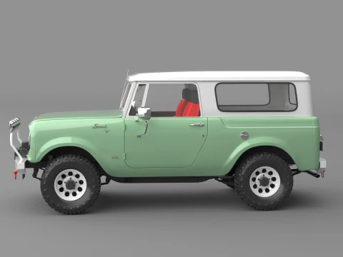 1967 International Scout 800 Custom 3D Model