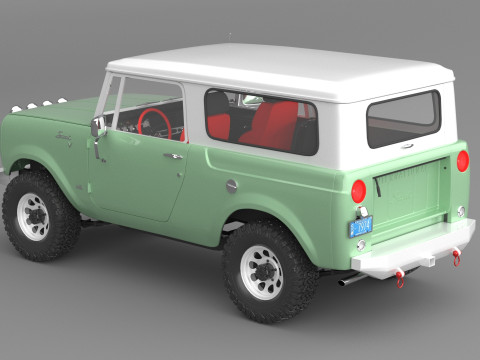 1967 International Scout 800 Custom 3D 모델