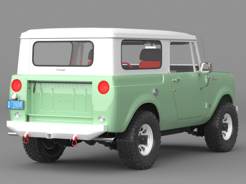 1967 International Scout 800 Custom 3D 모델