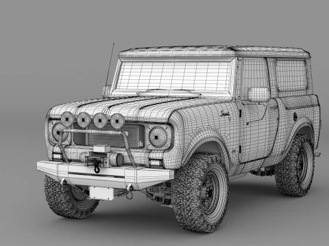 1967 International Scout 800 Custom 3D Model