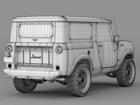 1967 International Scout 800 Custom 3D Model