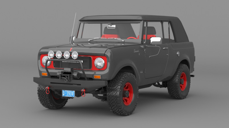 1967 International Scout 800 Sporttop Custom 3D-Modell .c4d .max .obj .3ds .fbx .stl .blend