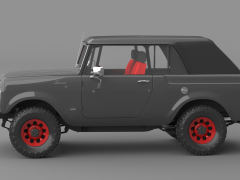 1967 International Scout 800 Sporttop Custom 3D-Modell