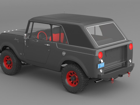 1967 International Scout 800 Sporttop Custom 3D-Modell