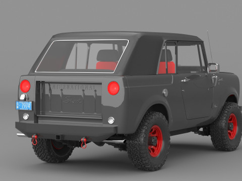 1967 International Scout 800 Sporttop Custom 3D-Modell