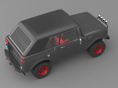 1967 International Scout 800 Sporttop Custom 3D-Modell