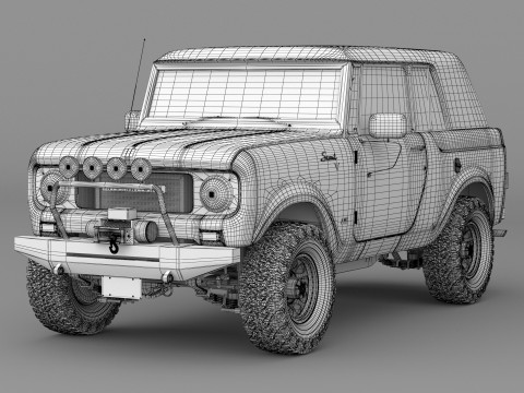 1967 International Scout 800 Sporttop Custom 3D-Modell