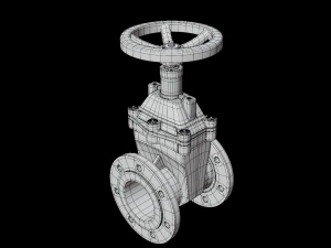 Gate valve 3D Model