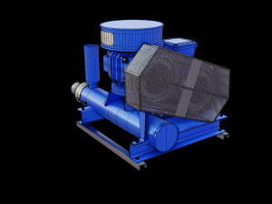 Industrial wind blower Modèle 3D