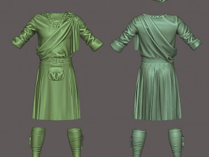 Clothing high-poly Scottish kilt Costume Modello 3D