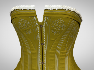 Clothing high-poly model Corset 3Dモデル