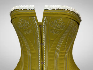 Clothing high-poly model Corset 3D Model