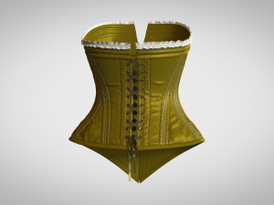 Clothing high-poly model Corset 3Dモデル