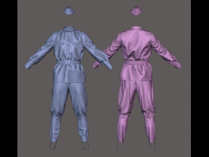Clothing high-poly Soviet Soldier Uniform Modelo 3D