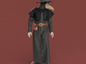 Clothing high-poly Plague Doctor 3D 模型