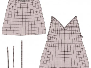 Clothing low-poly 3D Model