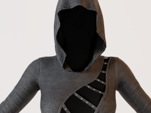 Clothing lowpoly highpoly Leather Body 3D Model