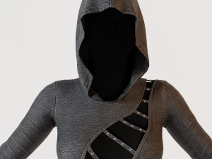 Clothing lowpoly highpoly Leather Body 3D Model