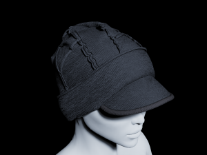 Clothing high-poly Set 3Knit Hat 3D Model