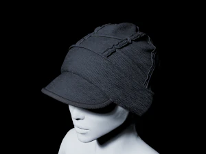 Clothing high-poly Set 3Knit Hat 3D Model
