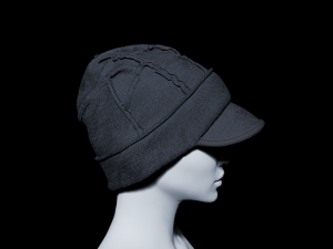 Clothing high-poly Set 3Knit Hat 3D Model