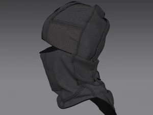 Clothing high-poly Set 3Knit Hat 3D Model