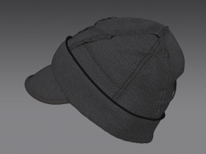 Clothing high-poly Set 3Knit Hat 3D Model